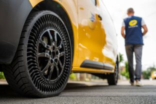 El servicio postal francés pone a prueba el neumático sin aire de Michelin